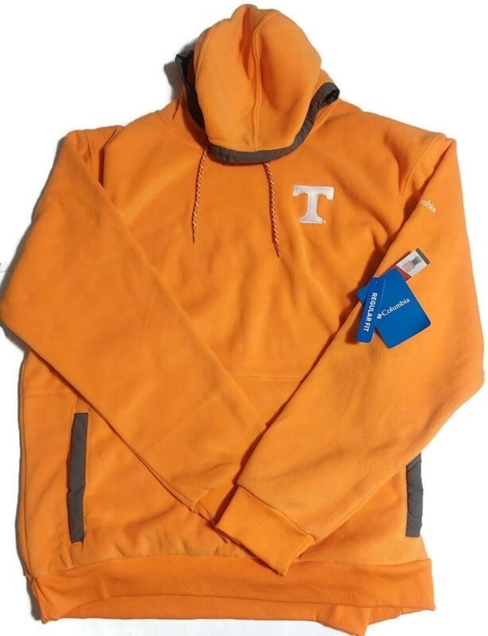 NWT Columbia Tennessee Volunteers Flanker Fleece Hoodie Sweatshirt Orange Mens L